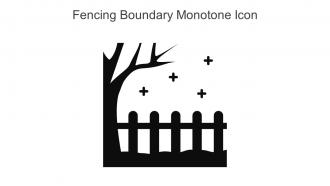 Fencing Boundary Monotone Icon In Powerpoint Pptx Png And Editable Eps Format