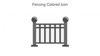Fencing Colored Icon In Powerpoint Pptx Png And Editable Eps Format