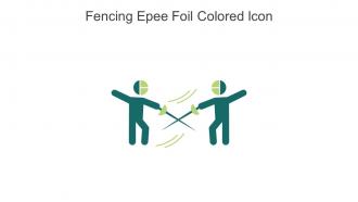 Fencing Epee Foil Colored Icon In Powerpoint Pptx Png And Editable Eps Format