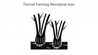 Fennel Farming Monotone Icon In Powerpoint Pptx Png And Editable Eps Format