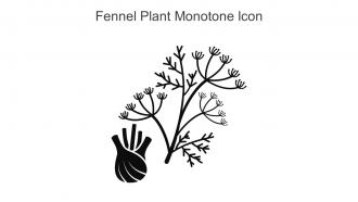 Fennel Plant Monotone Icon In Powerpoint Pptx Png And Editable Eps Format