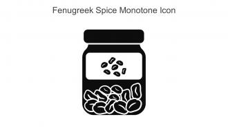 Fenugreek Spice Monotone Icon In Powerpoint Pptx Png And Editable Eps Format