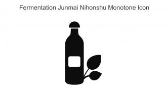 Fermentation Junmai Nihonshu Monotone Icon In Powerpoint Pptx Png And Editable Eps Format