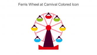 Ferris Wheel At Carnival Colored Icon In Powerpoint Pptx Png And Editable Eps Format