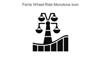 Ferris Wheel Ride Monotone Icon In Powerpoint Pptx Png And Editable Eps Format