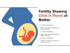 Fertility showing child in womb of mother
