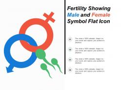 Fertility showing male and female symbol flat icon