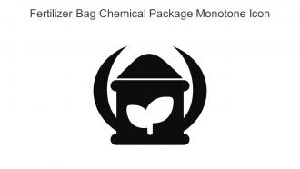 Fertilizer Bag Chemical Package Monotone Icon In Powerpoint Pptx Png And Editable Eps Format