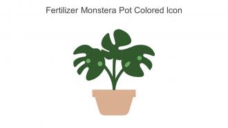 Fertilizer Monstera Pot Colored Icon In Powerpoint Pptx Png And Editable Eps Format