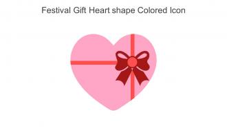 Festival Gift Heart Shape Colored Icon In Powerpoint Pptx Png And Editable Eps Format