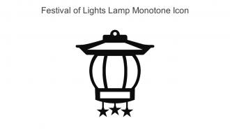 Festival Of Lights Lamp Monotone Icon In Powerpoint Pptx Png And Editable Eps Format