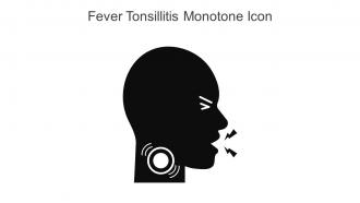 Fever Tonsillitis Monotone Icon In Powerpoint Pptx Png And Editable Eps Format