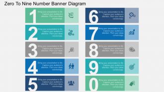 Fg zero to nine number banner diagram flat powerpoint design