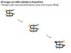 22508412 style circular zig-zag 4 piece powerpoint presentation diagram infographic slide