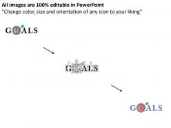 Fi business target and goals diagram flat powerpoint design