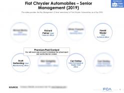 Fiat chrysler automobiles senior management 2019