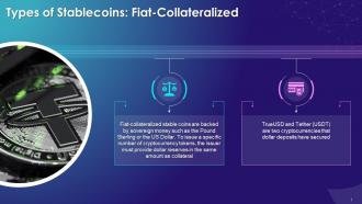 Fiat Collateralized As A Type Of Stablecoin Training Ppt
