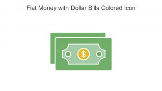 Fiat Money With Dollar Bills Colored Icon In Powerpoint Pptx Png And Editable Eps Format