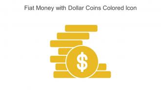 Fiat Money With Dollar Coins Colored Icon In Powerpoint Pptx Png And Editable Eps Format