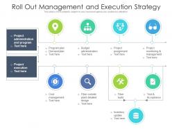 Fibber roll out management and execution strategy