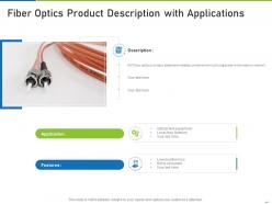 Fiber optics product description with applications