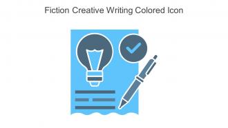 Fiction Creative Writing Colored Icon In Powerpoint Pptx Png And Editable Eps Format