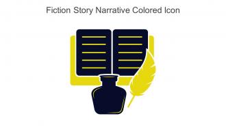Fiction Story Narrative Colored Icon In Powerpoint Pptx Png And Editable Eps Format