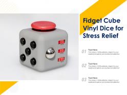 Fidget Cube Vinyl Dice For Stress Relief