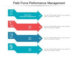 Field force performance management ppt powerpoint presentation outline files cpb