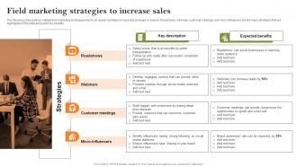 Field Marketing Strategies To Increase Sales Growth Strategies To Successfully Expand Strategy SS