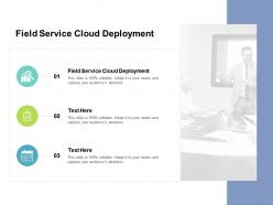 Field service cloud deployment ppt powerpoint presentation slides layouts cpb