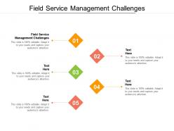 Field service management challenges ppt powerpoint presentation ideas outline cpb