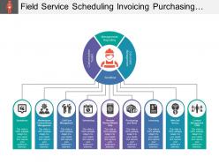 Field service scheduling invoicing purchasing workflow