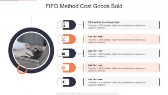 Fifo Method Cost Goods Sold In Powerpoint And Google Slides Cpb