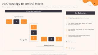 FIFO Strategy To Control Stocks Parcel Delivery Company Profile Ppt Brochure