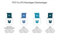Fifo vs lifo advantages disadvantages ppt powerpoint presentation inspiration icon cpb