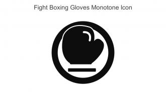Fight Boxing Gloves Monotone Icon In Powerpoint Pptx Png And Editable Eps Format