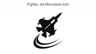 Fighter Jet Monotone Icon In Powerpoint Pptx Png And Editable Eps Format