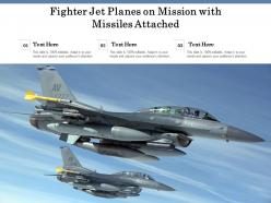Fighter jet planes on mission with missiles attached