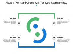 Figure 8 two semi circles with two dots representing number eight