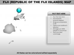 Fiji country powerpoint maps