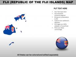 Fiji country powerpoint maps