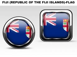 Fiji republic of the fiji islands country powerpoint flags