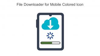File Downloader For Mobile Colored Icon In Powerpoint Pptx Png And Editable Eps Format