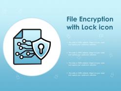 File encryption with lock icon