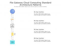 File gateway cloud computing standard architecture patterns ppt presentation diagram
