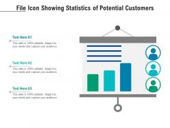 File icon showing statistics of potential customers