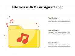 File icon with music sign at front