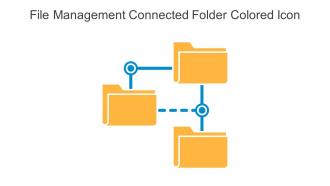 File Management Connected Folder Colored Icon In Powerpoint Pptx Png And Editable Eps Format