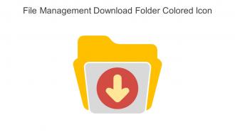 File Management Download Folder Colored Icon In Powerpoint Pptx Png And Editable Eps Format